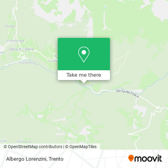 Albergo Lorenzini map