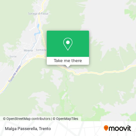 Malga Passerella map