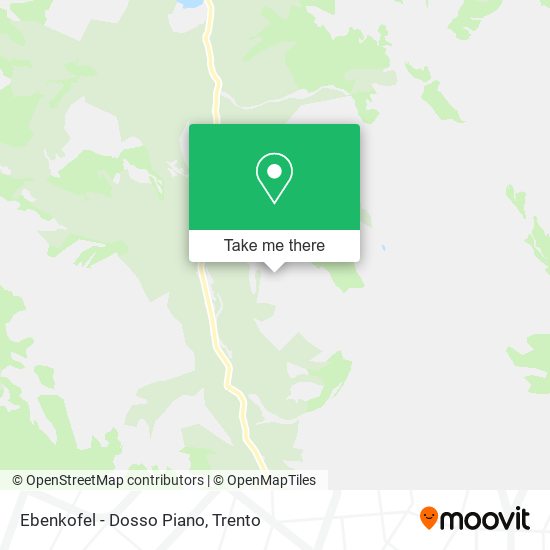 Ebenkofel - Dosso Piano map