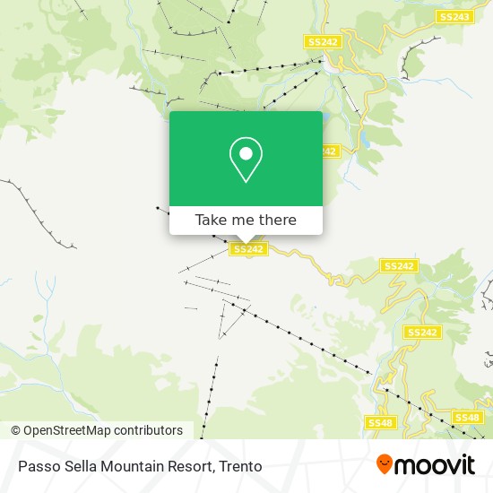 Passo Sella Mountain Resort map