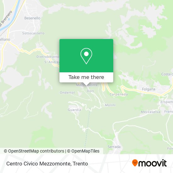 Centro Civico Mezzomonte map