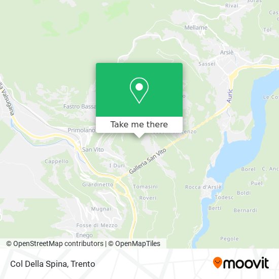 Col Della Spina map