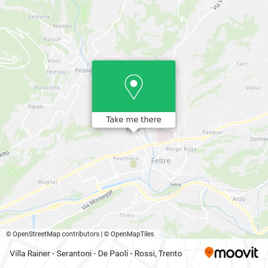Villa Rainer - Serantoni - De Paoli - Rossi map