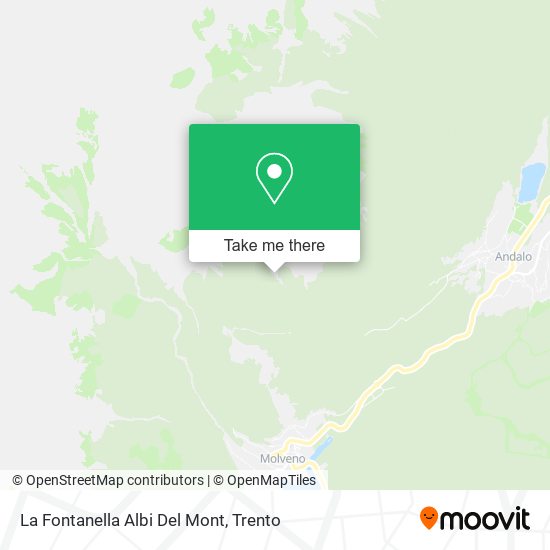 La Fontanella Albi Del Mont map