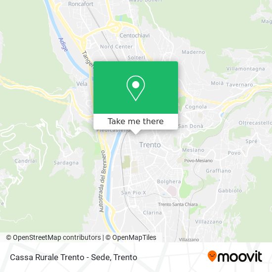 Cassa Rurale Trento - Sede map