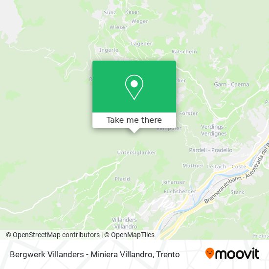 Bergwerk Villanders - Miniera Villandro map