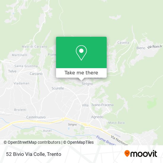 52 Bivio Via Colle map