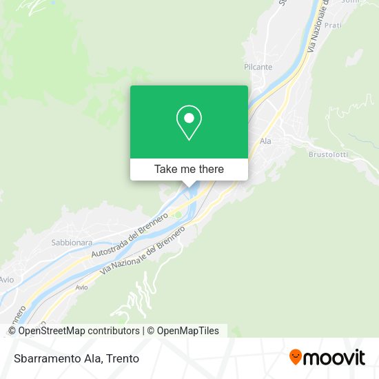Sbarramento Ala map