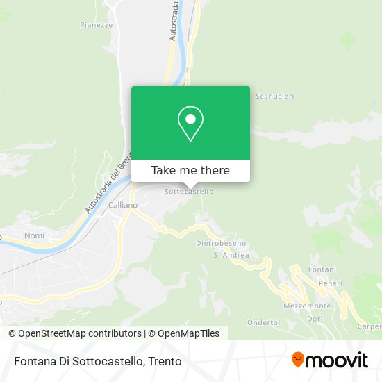 Fontana Di Sottocastello map