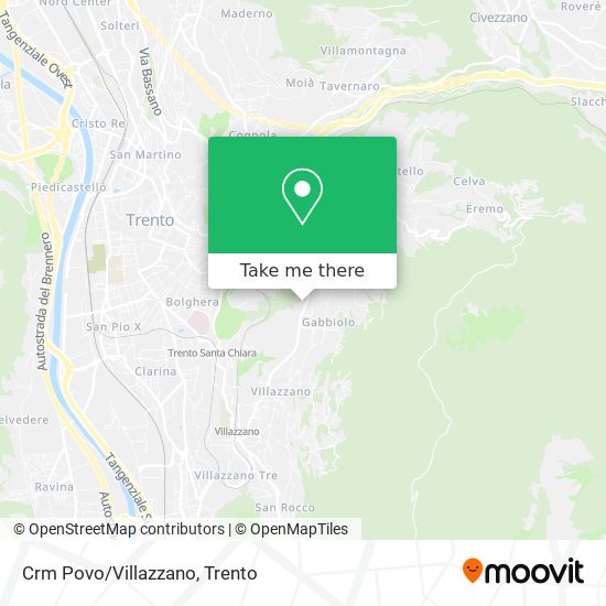 Crm Povo/Villazzano map