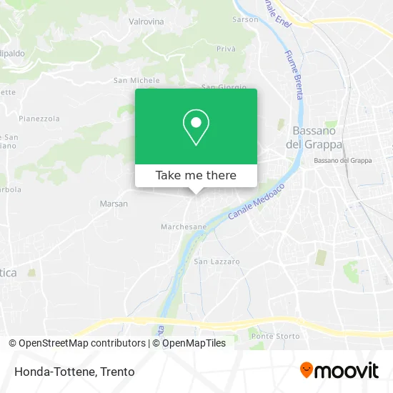 Honda-Tottene map