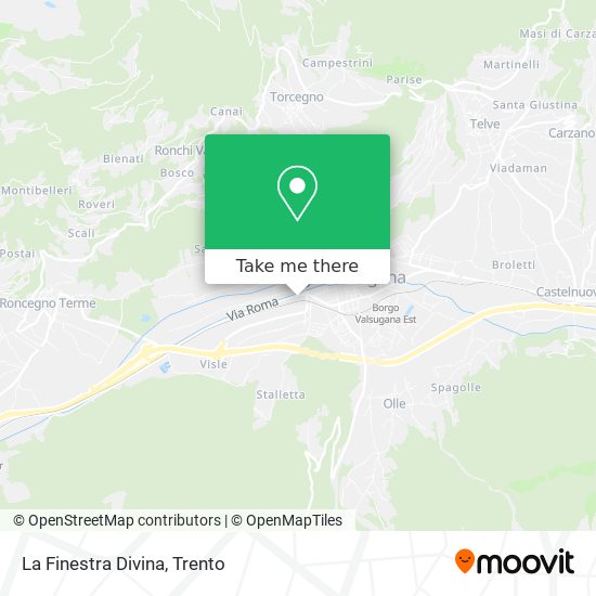 La Finestra Divina map
