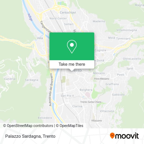 Palazzo Sardagna map