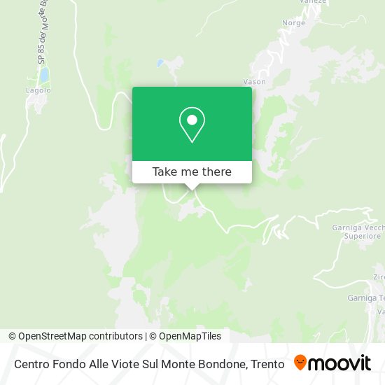 Centro Fondo Alle Viote Sul Monte Bondone map