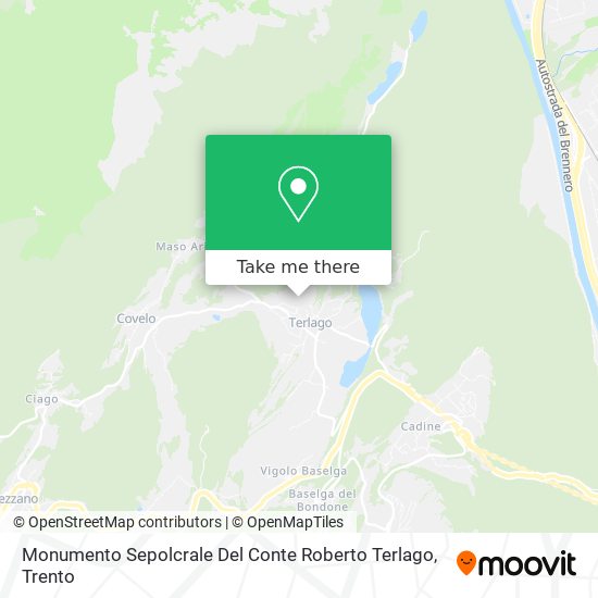 Monumento Sepolcrale Del Conte Roberto Terlago map