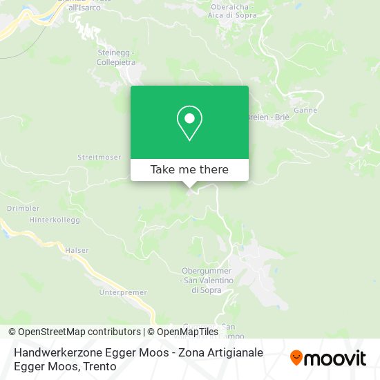 Handwerkerzone Egger Moos - Zona Artigianale Egger Moos map