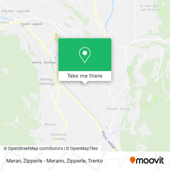 Meran, Zipperle - Merano, Zipperle map