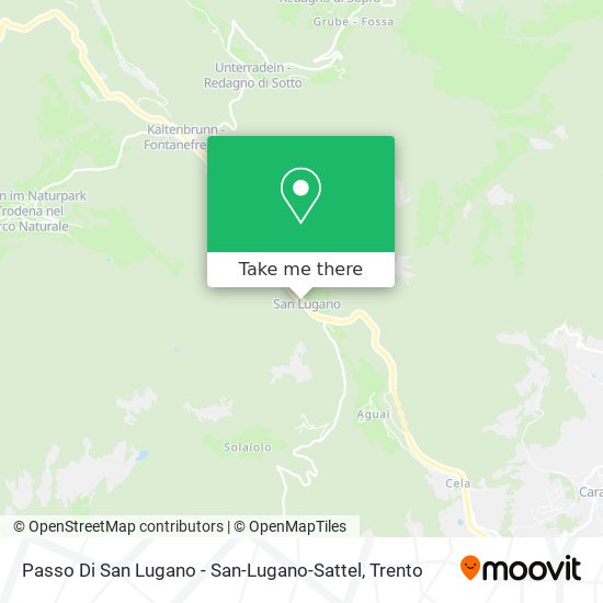 Passo Di San Lugano - San-Lugano-Sattel map