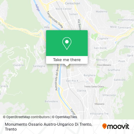 Monumento Ossario Austro-Ungarico Di Trento map