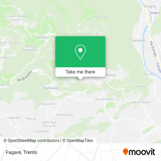 Fagarè map
