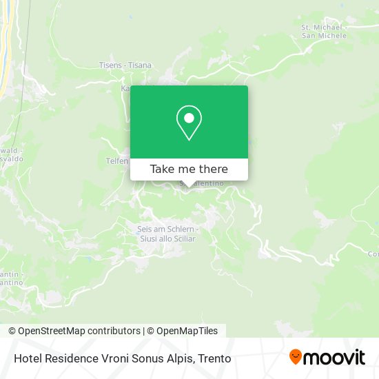 Hotel Residence Vroni Sonus Alpis map