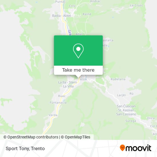 Sport Tony map