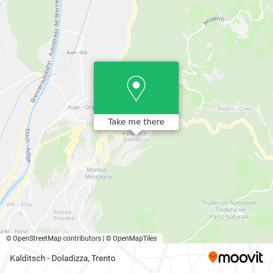 Kalditsch - Doladizza map
