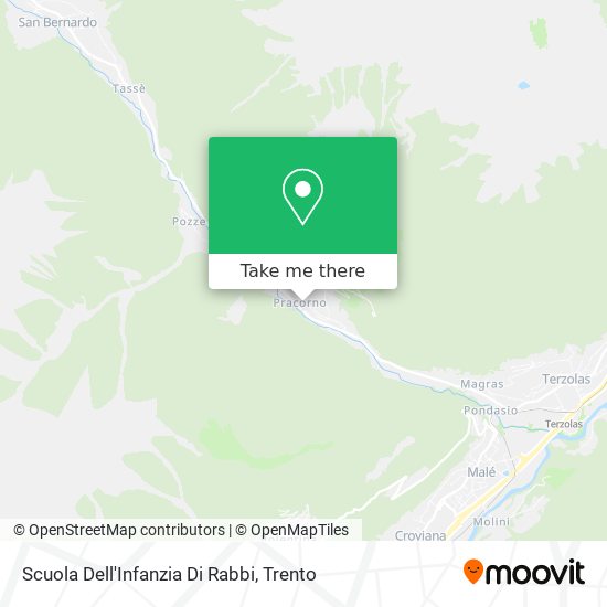 Scuola Dell'Infanzia Di Rabbi map