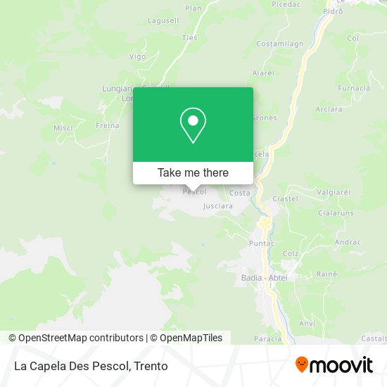 La Capela Des Pescol map