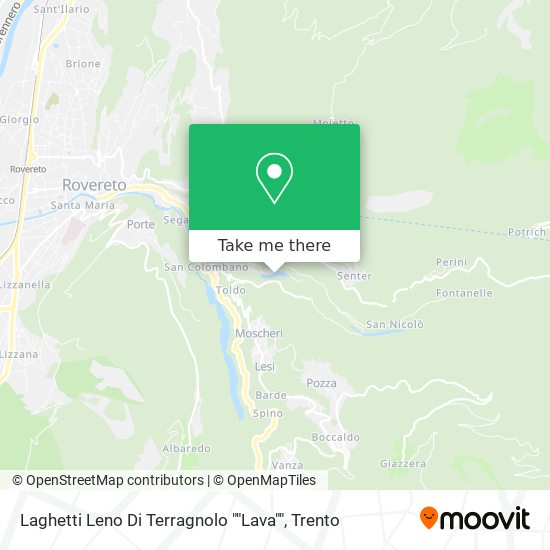 Laghetti Leno Di Terragnolo  ""Lava"" map