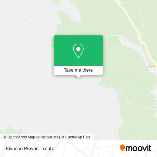 Bivacco Piovan map