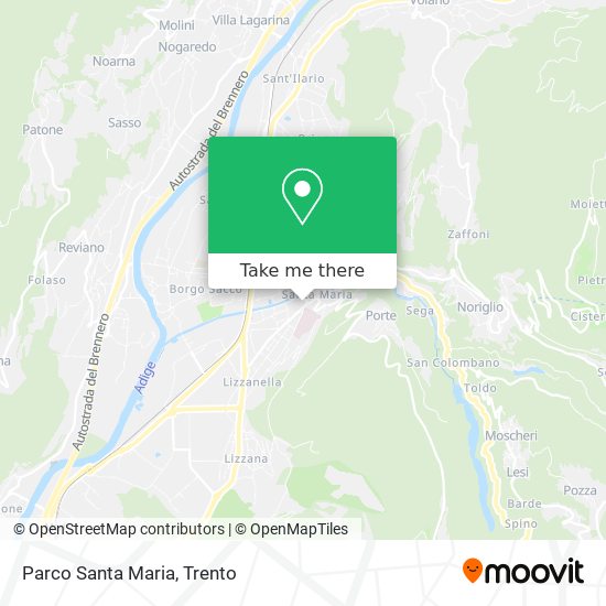 Parco Santa Maria map