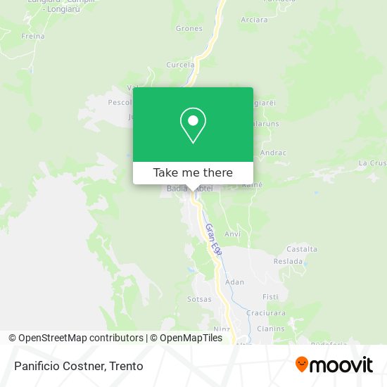 Panificio Costner map