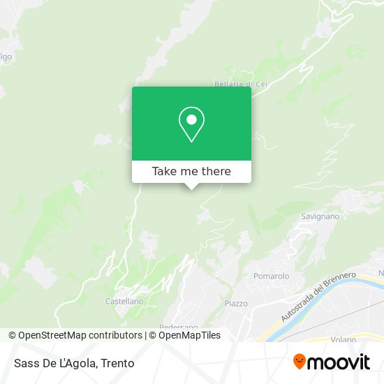 Sass De L'Agola map