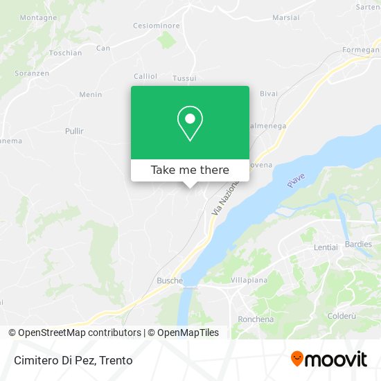 Cimitero Di Pez map