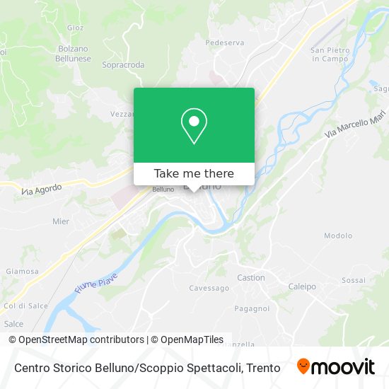 Centro Storico Belluno / Scoppio Spettacoli map