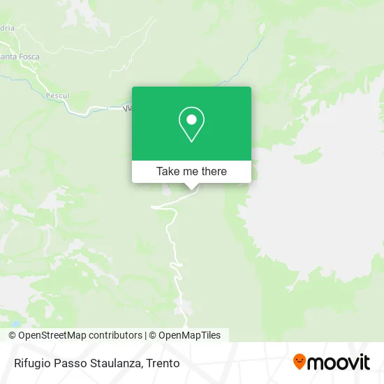 Staulanza Pass Refuge map