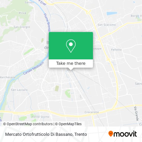Mercato Ortofrutticolo Di Bassano map