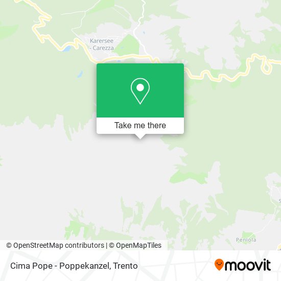 Cima Pope - Poppekanzel map
