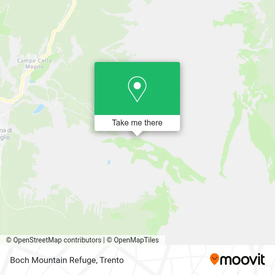 Boch Mountain Refuge map