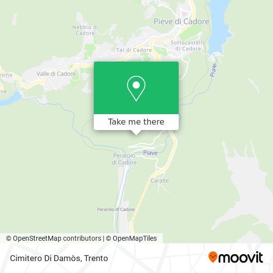 Cimitero Di Damòs map