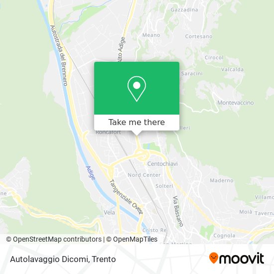 Autolavaggio Dicomi map