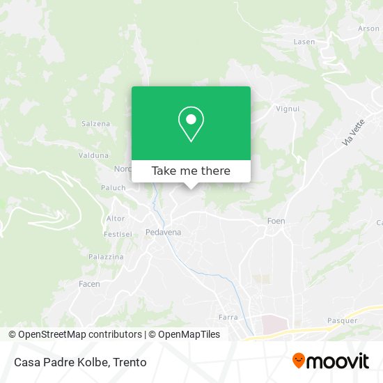 Casa Padre Kolbe map