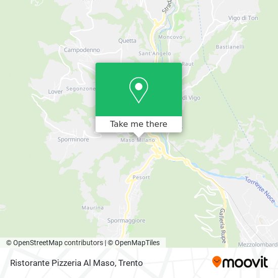 Ristorante Pizzeria Al Maso map