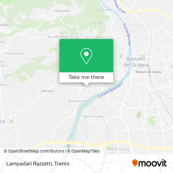 Lampadari Razzetti map
