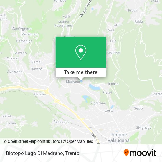 Biotopo Lago Di Madrano map