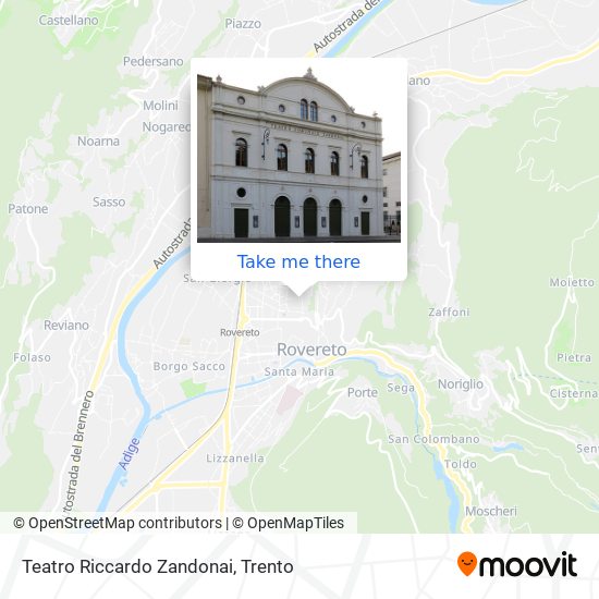 Teatro Riccardo Zandonai map