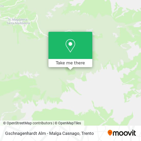 Gschnagenhardt Alm - Malga Casnago map