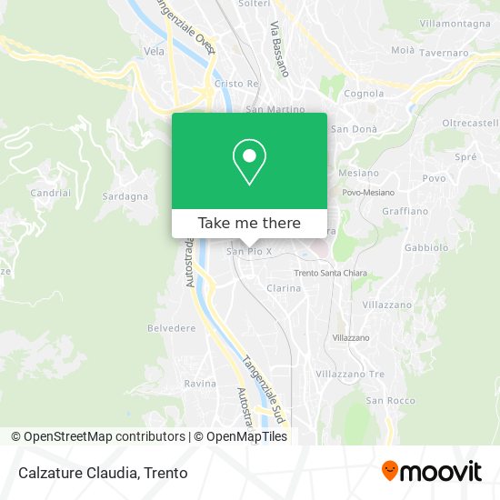 Calzature Claudia map