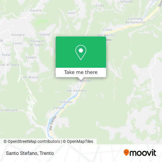 Santo Stefano map